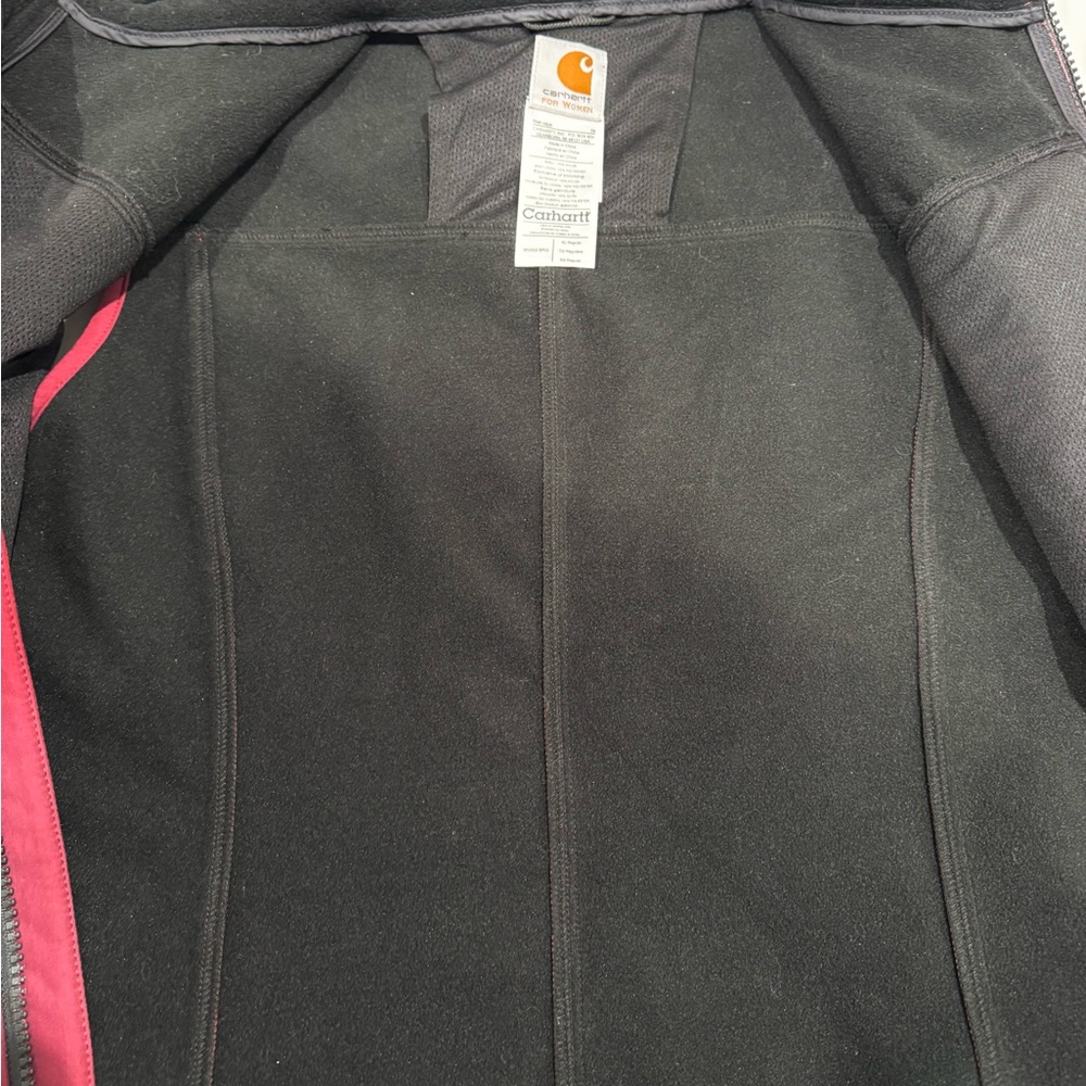 Carhartt Women’s Denwood Burgundy Softshell Lined Vest WV002 BRG-Size XL - Picture 4 of 7